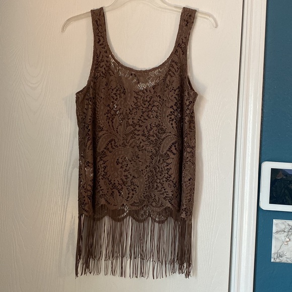BKE brown tunic top size Medium - Picture 4 of 4